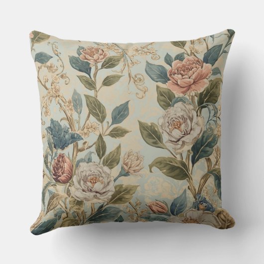 Elegant Luxury Roses Pattern クッション (裏面)