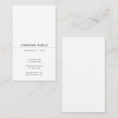Elegant Luxury Signature UV Gloss Paper Vertical 名刺 (正面/裏面)