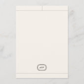 Elegant Luxury Vintage Classic Photo Wedding エンクロージャーカード (裏面)