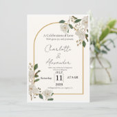 Elegant Luxury Wedding Invitation Template | エディタ 招待状 (スタンド正面)