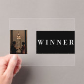 Elegant Luxury Winner Acrylic Event Invitation アクリル招待状 (インサイチュ (ポータブル))