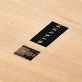 Elegant Luxury Winner Acrylic Event Invitation アクリル招待状 (レイダウン)