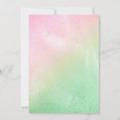 Elegant magical party girl Birthday  招待状 (裏面)