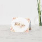 Elegant Magical Whimsical Wedding Thank You Card  サンキューカード (正面)