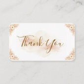 Elegant Magical Whimsical Wedding Thank You Card 名刺 (正面)
