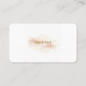 Elegant Magical Whimsical Wedding Thank You Card 名刺 (裏面)