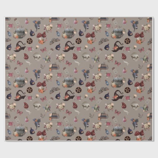 Elegant Magickal Witch Wrapping Paper ラッピングペーパー (フラット)