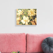 Elegant Magnolia Blossoms Wall Art キャンバスプリント (インサイチュ (リビング))