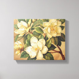 Elegant Magnolia Blossoms Wall Art キャンバスプリント