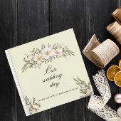 Elegant Magnolia Floral Wedding Guest Book ノートブック