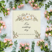 Elegant Magnolia Floral Wedding Guest Book ノートブック
