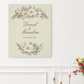 Elegant Magnolia Floral Wedding Poster ポスター