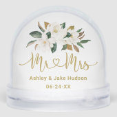 Elegant Magnolia Wedding Photo Keepsake (裏面)