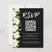 Elegant Magnolia Wedding RSVP (正面)