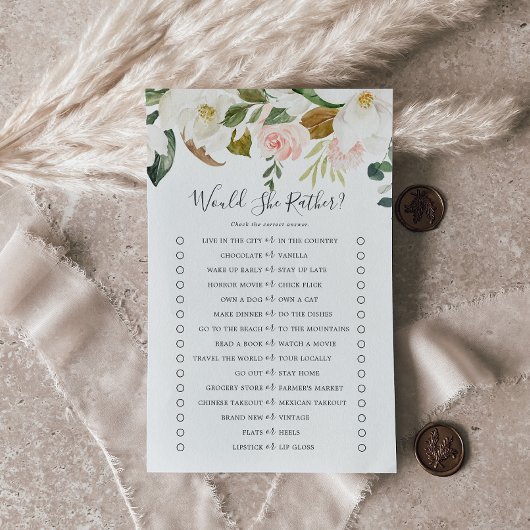 Elegant Magnolia Would She Rather Game チラシ