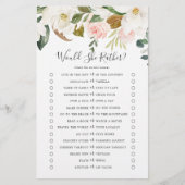 Elegant Magnolia Would She Rather Game チラシ (正面)