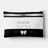 Elegant Maid of Honor Gift | Luxury Wedding Makeup アクセサリーポーチ (裏面)