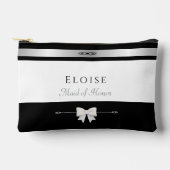 Elegant Maid of Honor Gift | Luxury Wedding Makeup アクセサリーポーチ (正面)