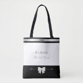 Elegant Maid of Honor Gift | Luxury Wedding Tote トートバッグ (正面)