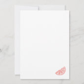 Elegant Main Squeeze Citrus Bridal Shower 招待状 (裏面)