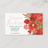 Elegant Makeup and Hair for Christmas Fashion 名刺 (裏面)