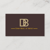 Elegant Makeup Artist Business Card 名刺 (正面)