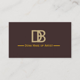 Elegant Makeup Artist Business Card 名刺