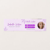 Elegant Makeup Artist Business Card  名刺 (外部フラット)