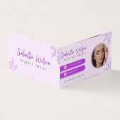 Elegant Makeup Artist Business Card 名刺 (外部)