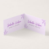 Elegant Makeup Artist Business Card  名刺 (内部)