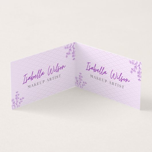 Elegant Makeup Artist Business Card 名刺 (内部)