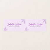 Elegant Makeup Artist Business Card  名刺 (内部フラット)