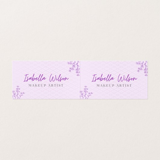 Elegant Makeup Artist Business Card  名刺 (内部フラット)