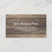 Elegant Makeup Artist Wedding Rustic Floral 名刺 (裏面)