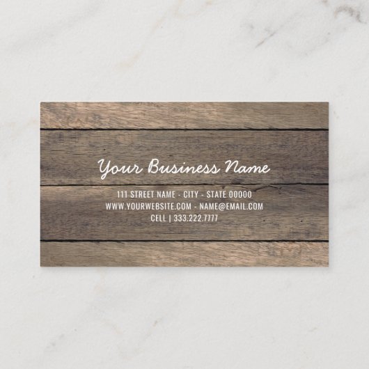 Elegant Makeup Artist Wedding Rustic Floral 名刺 (裏面)