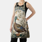 Elegant Mallard Duck William Morris Inspired  エプロン (インサイチュ)