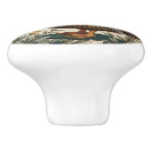 Elegant Mallard Duck William Morris Inspired  セラミックノブ (側面)