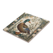 Elegant Mallard Duck William Morris Inspired タイル (側面)