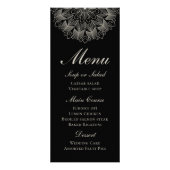 Elegant Mandala Indian Boho Black Wedding Men ラックカード (正面)