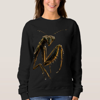 Élégant Mante Religieuse Noir et Or sweat スウェットシャツ