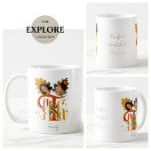 Elegant Manuscript Thanks Autumn Foliage Photos  コーヒーマグカップ