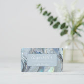 Elegant Marble & Glitter Business Card Design 名刺 (スタンド正面)