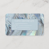 Elegant Marble & Glitter Business Card Design 名刺 (裏面)