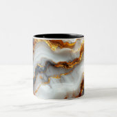 Elegant Marble & Gold Liquid Mug ツートーンマグカップ (中央)
