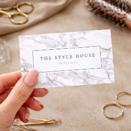 Elegant Marble Hair Stylist Salon 名刺
