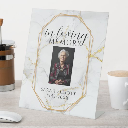 Elegant Marble In Loving Memory Template | Persona 台座サイン (インサイチュ)