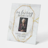 Elegant Marble In Loving Memory Template | Persona 台座サイン (正面)