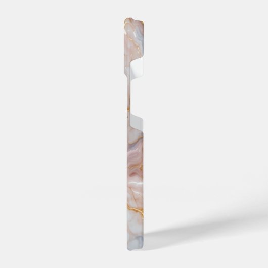 Elegant Marble iPhone14 Case with Gold Veins  iPhoneケース (左側面)