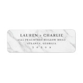 Elegant Marble Minimalist ラベル (正面)