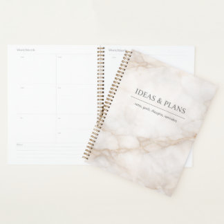 Elegant Marble Notebook for Notes and Journaling プランナー手帳